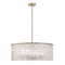 Z-Lite Glacier Chandelier, 10-Light, 26.75 In.W x 11 In.H, Modern Gold/Clear 1943P26-MGLD - alternate 1